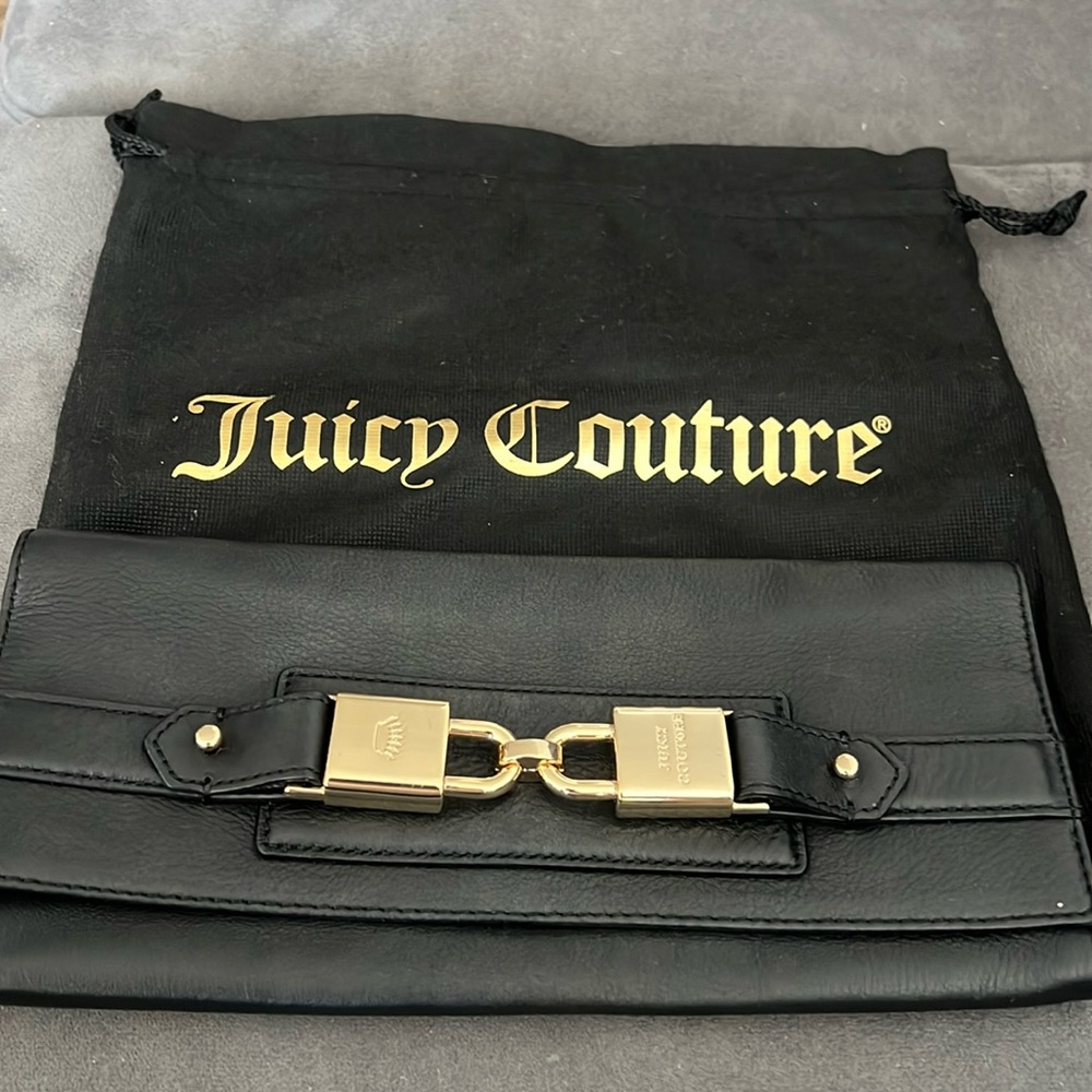JC LEATHER CLUTCH BAG